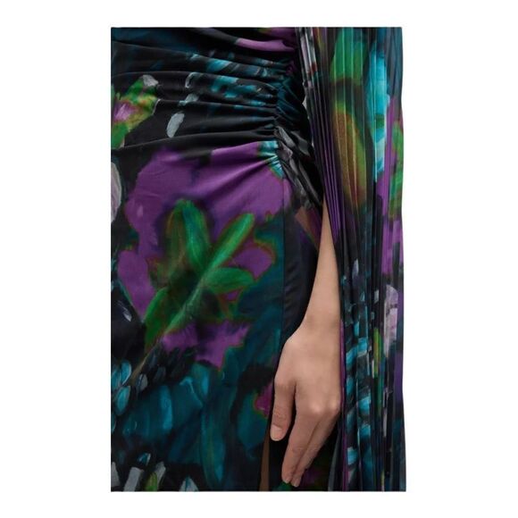 Emanuel Ungaro Asymmetrical Dress in Purple and Blue - Picture 8 of 14